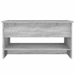 Berkfield Home Modern Coffee Table Grey Sonoma 80x50x40 cm Engineered Wood - Size: 80 x 50 x 40 cm - thumbnail 5