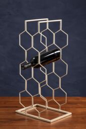 Orsina Yaxi Wine Rack in Gold - thumbnail 3