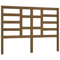 Berkfield Home Bed Headboard Honey Brown 126x4x104 cm Solid Wood Pine - Size: 126 x 4 x 104 cm - thumbnail 2