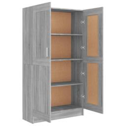 Berkfield Home Classic Book Cabinet Grey Sonoma 82.5x30.5x150 cm Engineered Wood - thumbnail 7