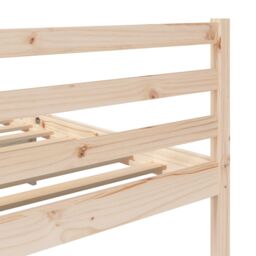 Berkfield Home Bed Frame Solid Wood Pine 100x200 cm in Brown - thumbnail 6