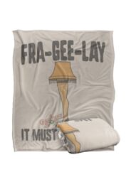 Warner Brothers A Christmas Story Leg Lamp Silky Touch Super Soft Throw Blanket in White - thumbnail 2