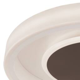 Netlighting Moca Flush 50cm Round 40W LED 4000K 2400lm White Mocha 3yrs Warranty - thumbnail 4