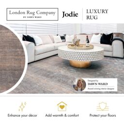 London Rug Company Jodie Luxury Abstract Low Pile Rug in Brown - Size: 160 cm x 230 cm - thumbnail 3