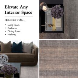 London Rug Company Jodie Luxury Abstract Low Pile Rug in Brown - Size: 160 cm x 230 cm - thumbnail 5