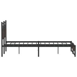 Berkfield Home Bed Frame without Mattress Brown Oak 140x200 cm Engineered Wood - thumbnail 7