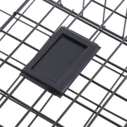 SPETLEK Simple Wire Magazine Newspaper Basket Wall Black1x in Black - Size: Large - thumbnail 2