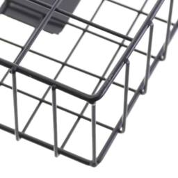 SPETLEK Simple Wire Magazine Newspaper Basket Wall Black1x in Black - Size: Large - thumbnail 4