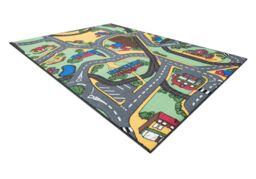 RugsX Rebel Roads Rug in Grey - Size: 95 cm x 200 cm - thumbnail 3
