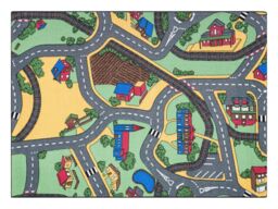 RugsX Rebel Roads Rug in Grey - Size: 95 cm x 200 cm - thumbnail 1
