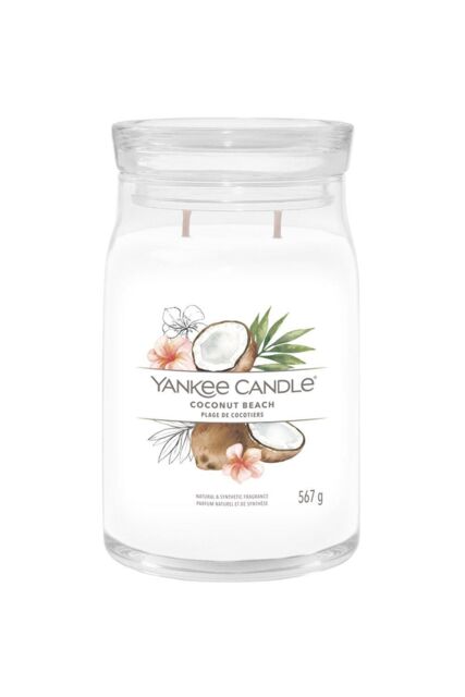 Yankee Candle Women's Signature Large Jar Coconut Beach in White - image 1