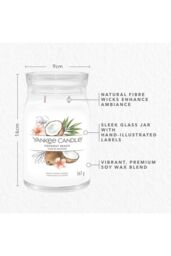 Yankee Candle Women's Signature Large Jar Coconut Beach in White - thumbnail 4