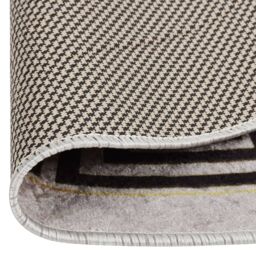 Berkfield Home Rug Washable 120 cm Light Beige Anti Slip - Size: 100 cm diameter - thumbnail 4