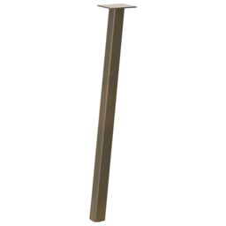 Berkfield Home Coffee Table Legs 4 pcs Natural Steel 72 cm Steel in Brown - thumbnail 4