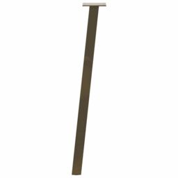 Berkfield Home Coffee Table Legs 4 pcs Natural Steel 72 cm Steel in Brown - thumbnail 5