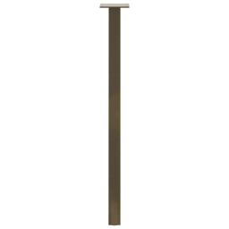 Berkfield Home Coffee Table Legs 4 pcs Natural Steel 72 cm Steel in Brown - thumbnail 6
