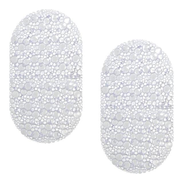 Showerdrape Hyrdro Set of 2 Extra Long Anti Slip Clear PVC Bath Mat 92cm x 46cm - Size: 92 cm x 46 cm - image 1