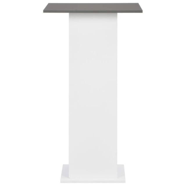 Berkfield Home Durable Bar Table White & Anthracite Grey 60x60x110 cm - Size: 60 x 60 x 110 cm - image 1
