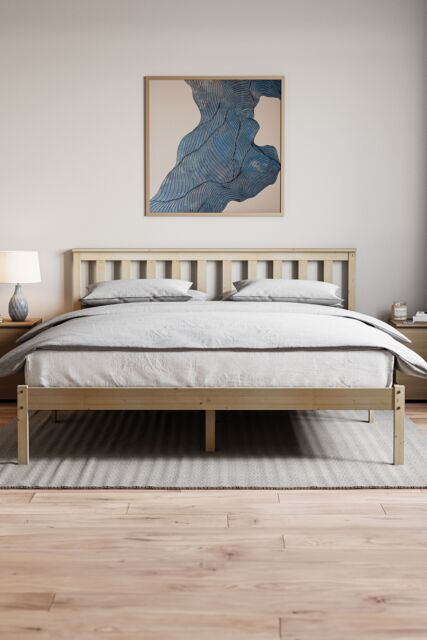 Home Discount Vida Designs Milan King Size Wooden Bed Frame Low Foot 820 x 1595 x 2050 mm in Brown - image 1