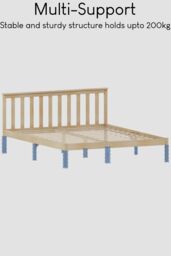 Home Discount Vida Designs Milan King Size Wooden Bed Frame Low Foot 820 x 1595 x 2050 mm in Brown - thumbnail 6