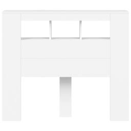 Berkfield Home LED Headboard White 120x18.5x103.5 cm Engineered Wood - thumbnail 6
