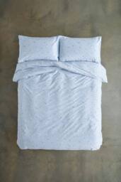 Deyongs Meadow Duvet Set with Printed Design in Blue - Size: Single - thumbnail 3