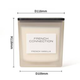 French Connection Square Range Candle French Vanilla 800G (4-Wicks) in Off-White - thumbnail 2