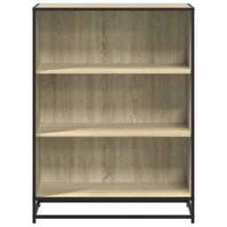 Berkfield Home Book Cabinet Sonoma Oak 80.5x35x107.5 cm Engineered Wood in Light Oak - thumbnail 4
