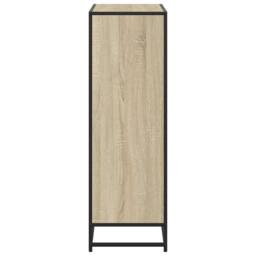 Berkfield Home Book Cabinet Sonoma Oak 80.5x35x107.5 cm Engineered Wood in Light Oak - thumbnail 5