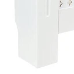 Havendro Radiator Cover Diamond Style Wood Wall Cabinet MDF Slats, L in White - thumbnail 3