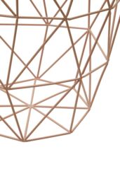 Orsina Stylish Copper Finish Storage Basket, Functional Storage Basket For Kitchen, Durable Decorative Basket in Pink - thumbnail 3