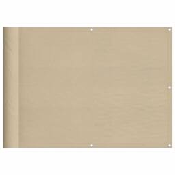 Berkfield Home Balcony Screen Beige 75x700 cm 100% Polyester Oxford - thumbnail 2
