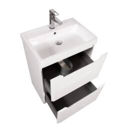 Bathroom Kingdom Monza Gloss White Basin Vanity 600mm - thumbnail 2