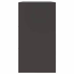 Berkfield Home Sideboard Black 99x39x73 cm Steel - Size: 99 x 39 x 73 cm - thumbnail 8