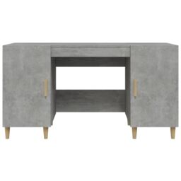 Berkfield Home Desk Concrete Grey 140x50x75 cm Engineered Wood - Size: 140 x 50 x 75 cm - thumbnail 6