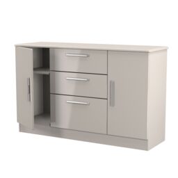 Ready Assembled 2 U Windsor 2 Door 3 Drawer Sideboard (Ready Assembled) in Taupe - thumbnail 6