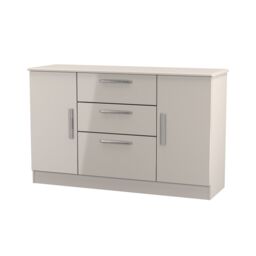 Ready Assembled 2 U Windsor 2 Door 3 Drawer Sideboard (Ready Assembled) in Taupe - thumbnail 3