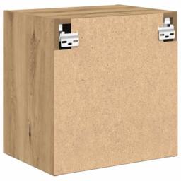 Berkfield Home Durable Garage Wall Cabinets 2 pcs Artisan Oak Engineered Wood in Brown - thumbnail 8