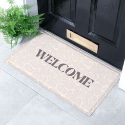 Artsy Mats Pebble Welcome Indoor Outdoor Doormat (70 x 40cm) in Beige - Size: 40 cm x 70 cm - thumbnail 3