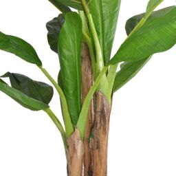 Berkfield Home Artificial Banana Tree Plant with Pot 175 cm Green - thumbnail 2