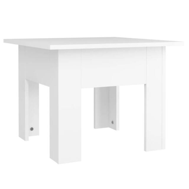 Berkfield Home Coffee Table White 55x55x42 cm Engineered Wood - Size: 55 x 55 x 42 cm - image 1