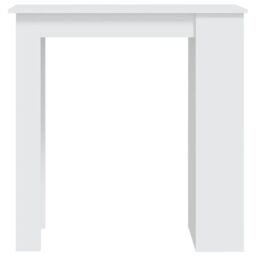 Berkfield Home Bar Table with Storage Rack White 102x50x103.5 cm Engineered Wood - thumbnail 5