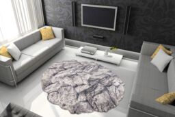RugsX Tine Rug in Yellow - Size: 195 cm x 195 cm - thumbnail 3