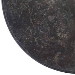 Berkfield Home Table Top Black Ã˜50x2.5 cm Marble - Size: 50x2.5 cm - thumbnail 4