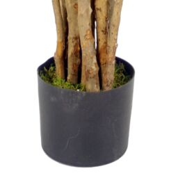 Leaf Artificial Olive Tree Plant Premium 125cm Luxury Olive Realistic House Plants Botanik in Green - thumbnail 2