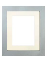 Frames & Mirrors 4U Metro Light Grey Frame with Ivory Mount for Image Size 45 x 30 CM