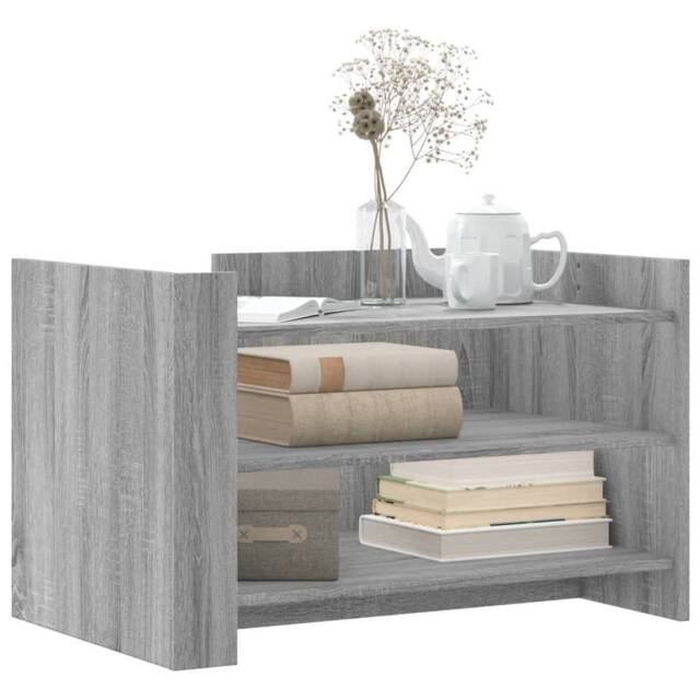 Berkfield Home Durable Coffee Table Grey Sonoma 80x50x50 cm Engineered Wood - Size: 80 x 50 x 50 cm - image 1