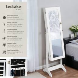 tectake Full-Length Mirror in White - thumbnail 2