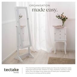 tectake Full-Length Mirror in White - thumbnail 3