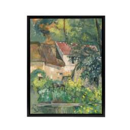 "Artery8 House of Pere Lacroix in Auvers France Cezanne Framed Canvas Wall Art - Size: W12"" x H16""" - thumbnail 1
